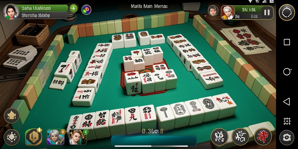 Screenshot gameplay 33L yang menunjukkan tantangan Mahjong.