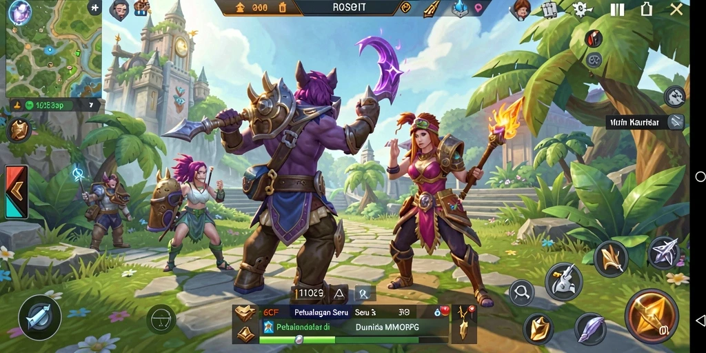 Tampilan gameplay 6CF yang mengasyikkan dan menarik.