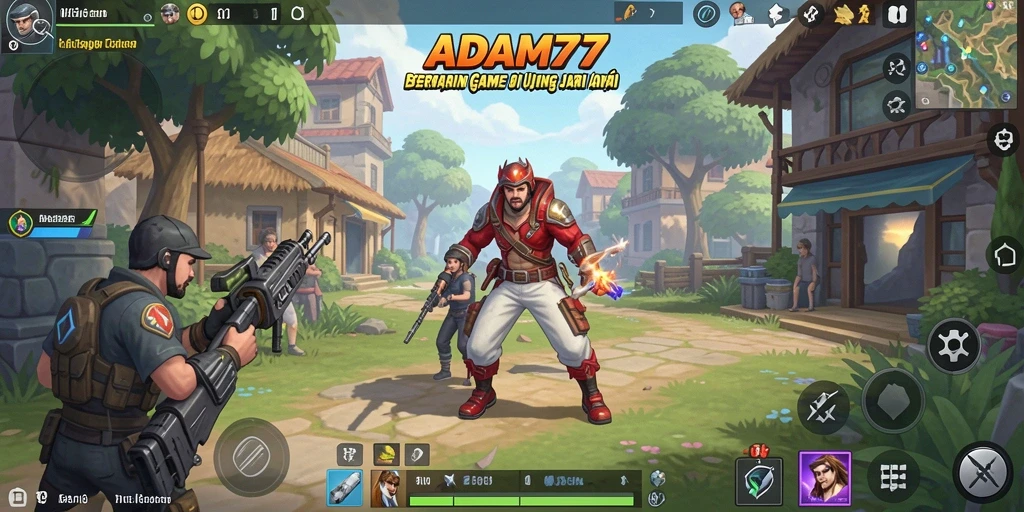 Tampilan gameplay ADAM77 yang menarik dan menghibur.