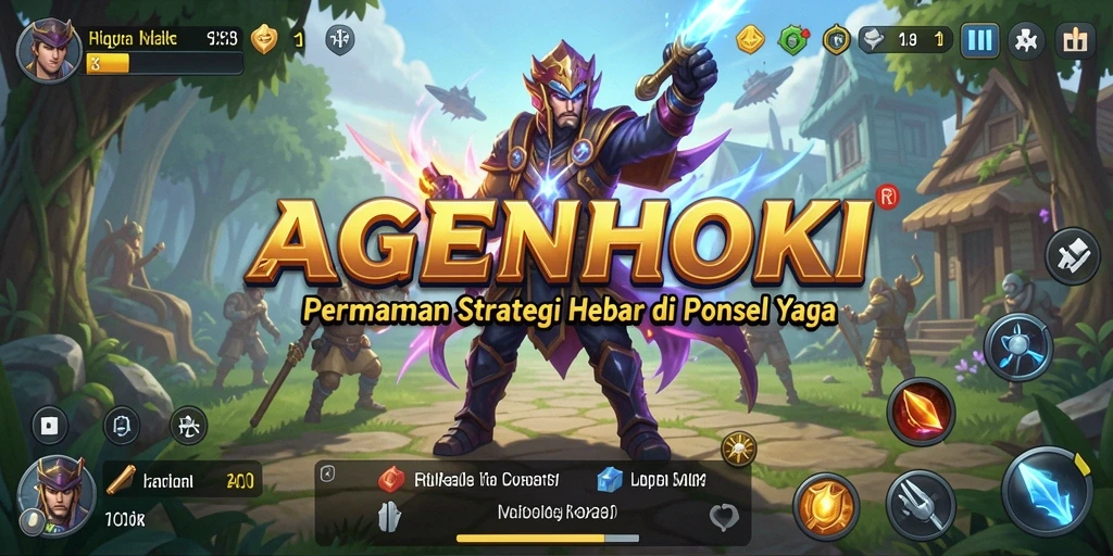 Tampilan gameplay AGENHOKI dengan elemen strategi yang menarik.