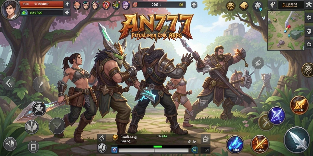 Gameplay menegangkan dalam AN777 dengan pertarungan penuh aksi.