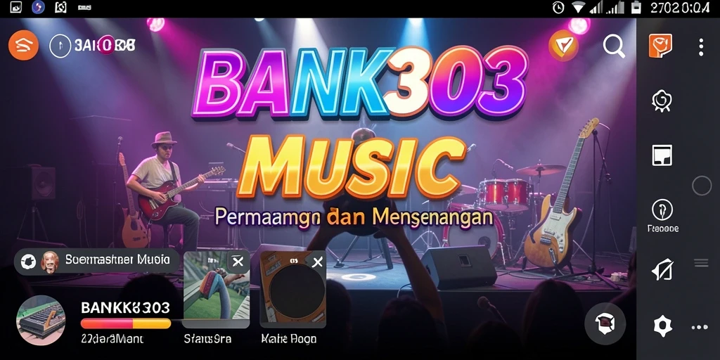 Tampilan gameplay BANK303 yang menarik dan interaktif di dalam permainan musik.