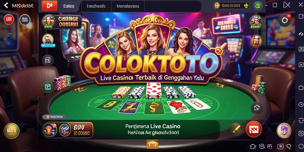 Gameplay COLOKTOTO yang seru dan interaktif dengan dealer langsung.