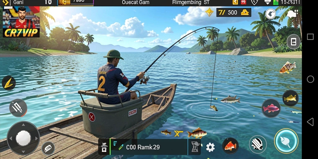 Tangkapan ikan yang menakjubkan dalam gameplay CR7VIP.