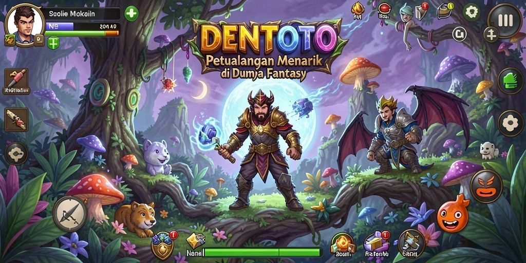 Screenshot DENTOTO menampilkan gameplay yang menegangkan dan menakjubkan.