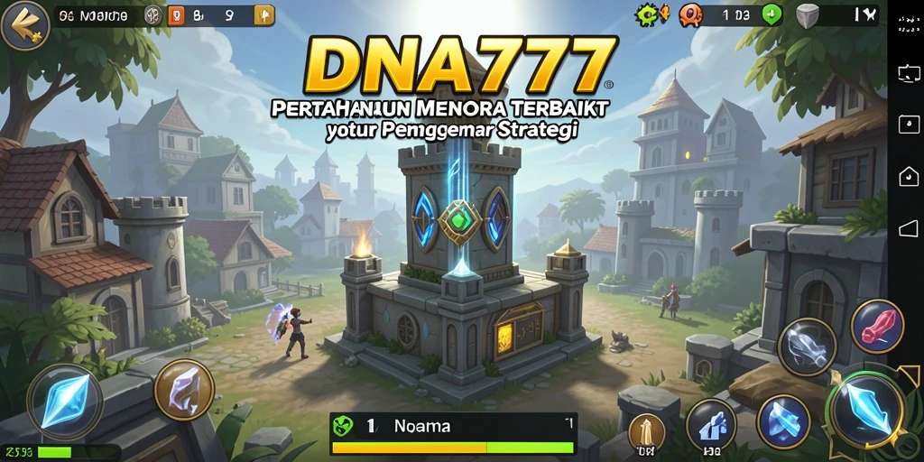Screenshot <strong>DNA777</strong> menunjukkan gameplay seru Tower Defense yang menantang.
