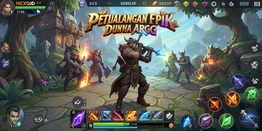 Tampilan gameplay mendebarkan dari NEXGID dalam dunia ARPG.