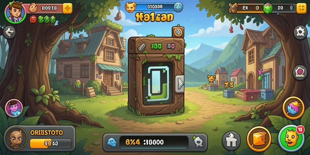 Tangkapan layar gameplay ORISTOTO yang menggambarkan keseruan dan kemajuan karakter.