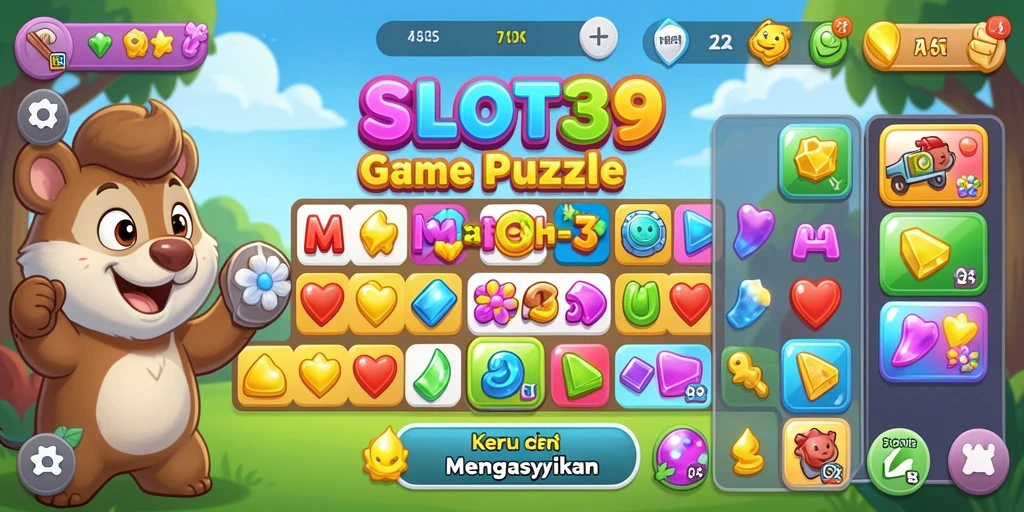 Tangkapan layar menunjukkan gameplay SLOT39 yang penuh warna dan menantang.