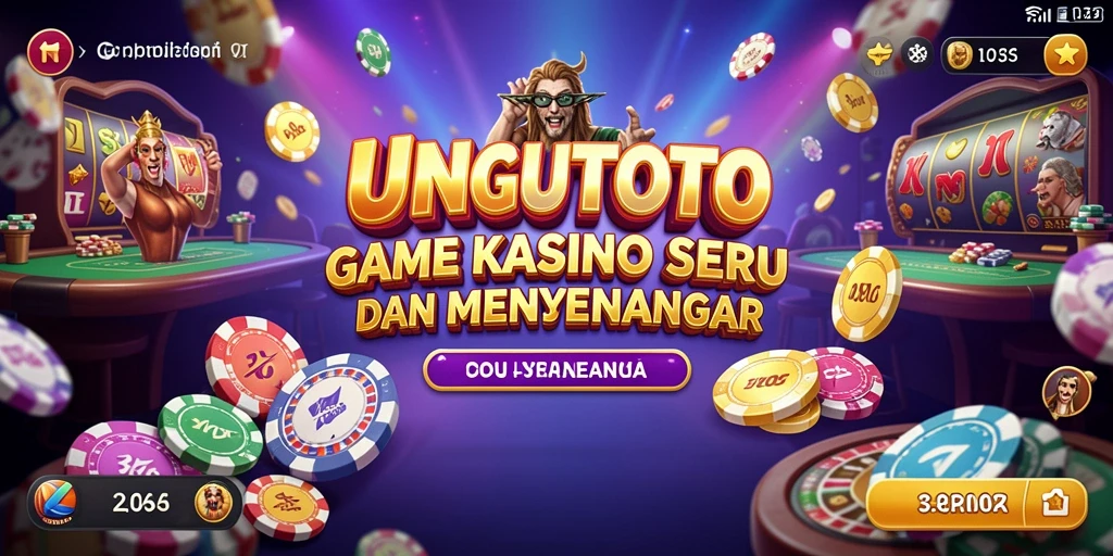 Tampilan grafis yang memukau dalam gameplay Kasino UNGUTOTO.